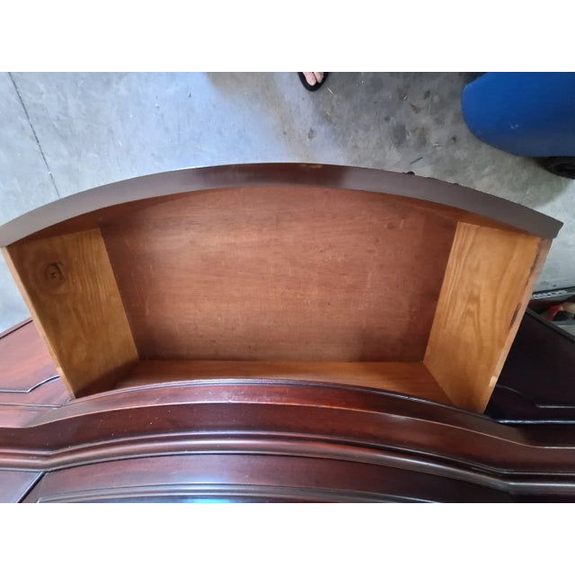 Vintage Drexel New Travis Court Mahogany China Cabinet For Sale - Image 12 of 14