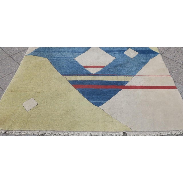 Bauhaus Bauhaus Hand-Knotted Rug, 1970s For Sale - Image 3 of 6