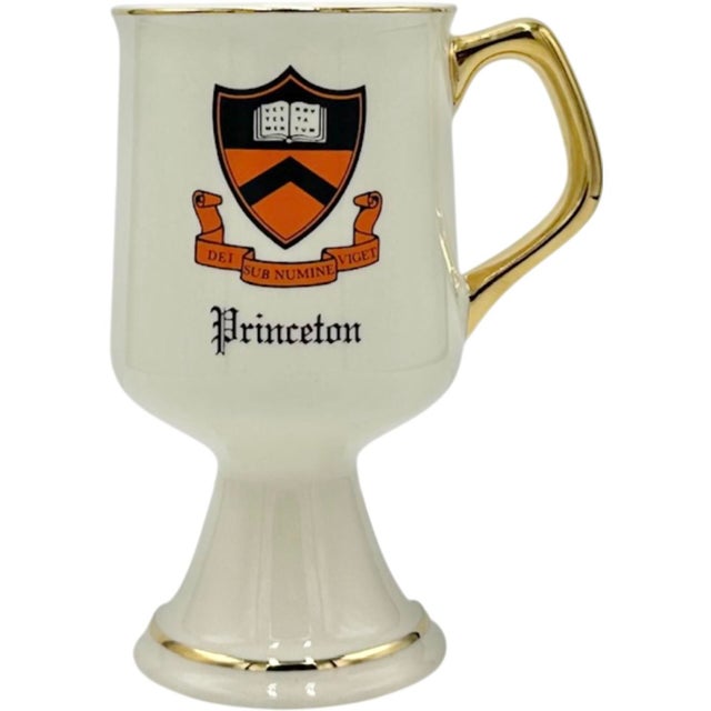 Ivory Vintage Princeton University Pedestal Cup For Sale - Image 8 of 10