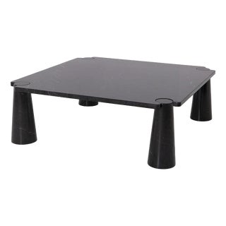 Black Marble Eros Coffee Table by Angelo Mangiarotti for Skipper, 1990s For Sale