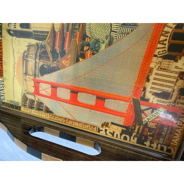 Annie Modica for Gump's Lacquered Tray, Signed For Sale - Image 4 of 12