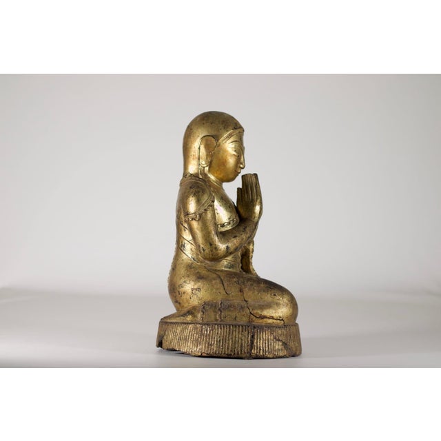 Burmese Artist, Worshipper, 18th Century, Papier Mache For Sale - Image 3 of 13