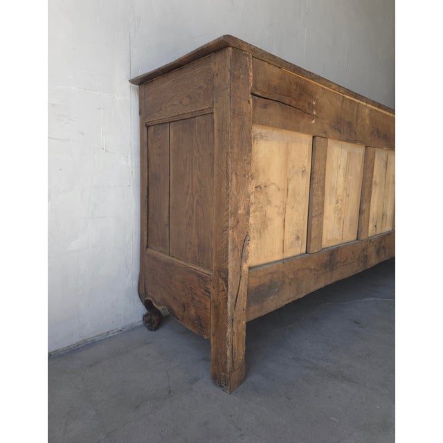Monumental 1800s Antique French European Oak Vaissalier Hutch For Sale - Image 17 of 18