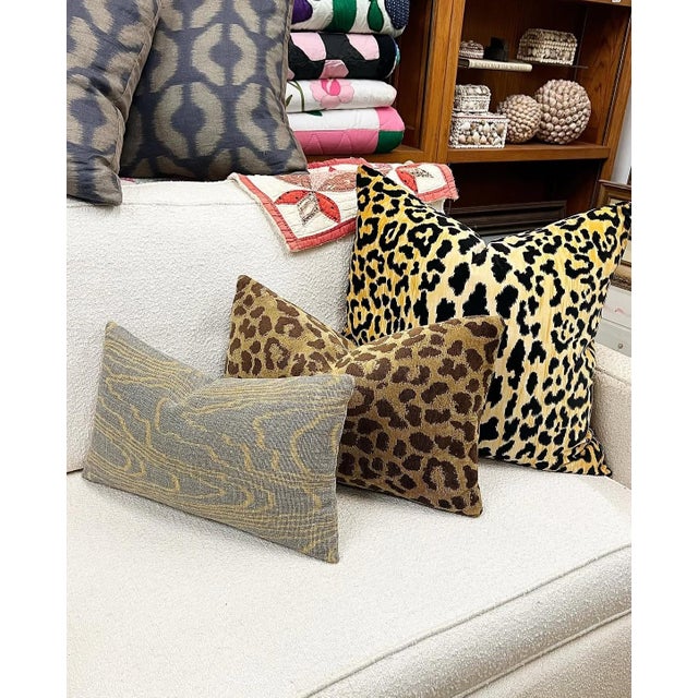 Vintage Custom Kelly Wearstler Faux Bois Groundwork's Lumbar Pillow For Sale In Atlanta - Image 6 of 10