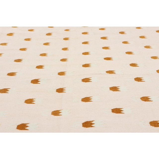 Late 20th Century Vintage Indian Dhurrie Rug, 05'08 X 08'09 For Sale - Image 5 of 10