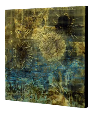 Andrew Francis "Not That End Of Time" Abstract Mixed Media 2019