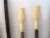 Cool set of six mid-century chopsticks in three patterns. Set includes a pair of lacquer wood chopsticks with inlaid...