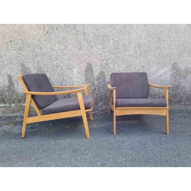 Scandinavian Modern Lounge Armchairs, Sweden, 1960s, Set of 2, in Very Good conditions. Designed 1960 to 1969