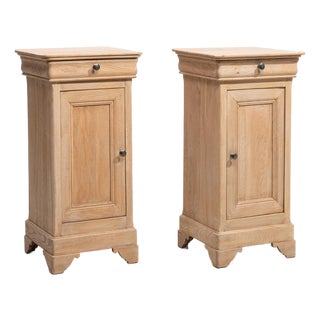 19th Century Pair Of Oak Louis Philippe Side Tables For Sale
