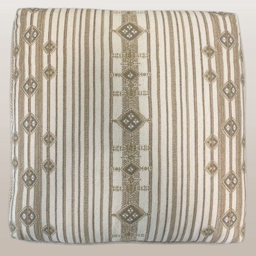 Pair of Upholstered Ottomans For Sale - Image 4 of 4