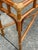 Coastal Late 20th Century Coastal Bamboo Sofa Console Table Server Rattan Glass Top For Sale - Image 3 of 12