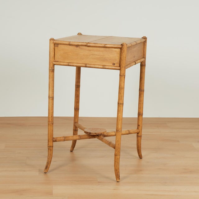 Pair of Antique English Pine Faux Bamboo Stands For Sale - Image 17 of 17
