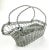 Silver Tone Wire Basket Wine Holder For Sale - Image 11 of 11