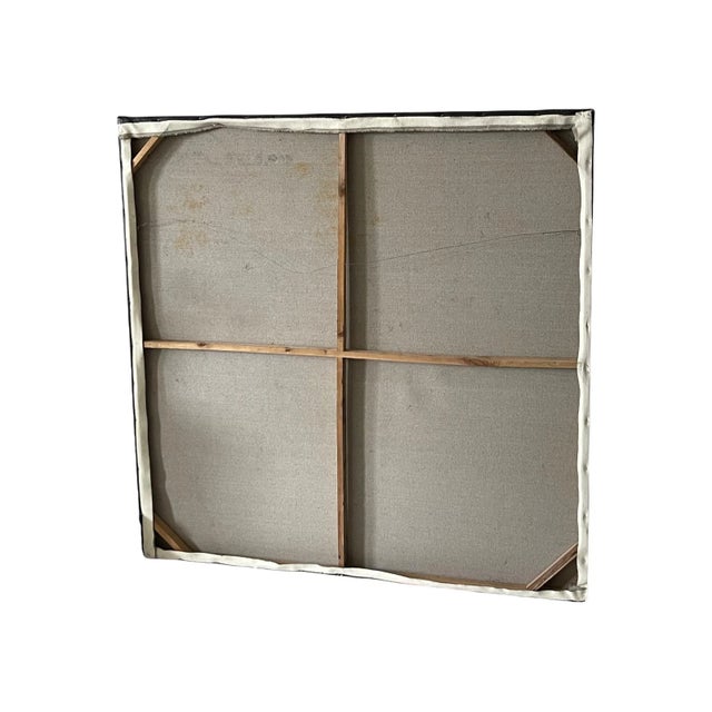 Late 20th Century Portrait Oil Painting of a Reclining Asian Woman with Fan For Sale - Image 10 of 11