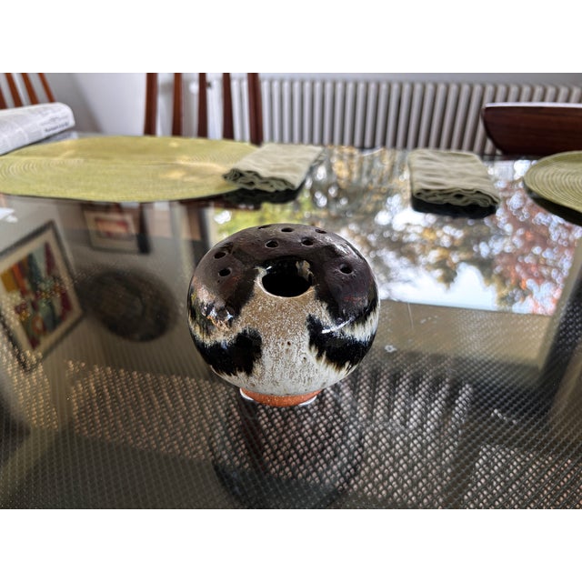 Ceramic Danish Mushroom Vase in Stoneware by Erik Glaeser, 1960 For Sale - Image 7 of 8