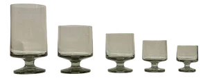 Grey Smoked Glasses by Meyer & Trier for Holmegaard, 1960s, Set of 59