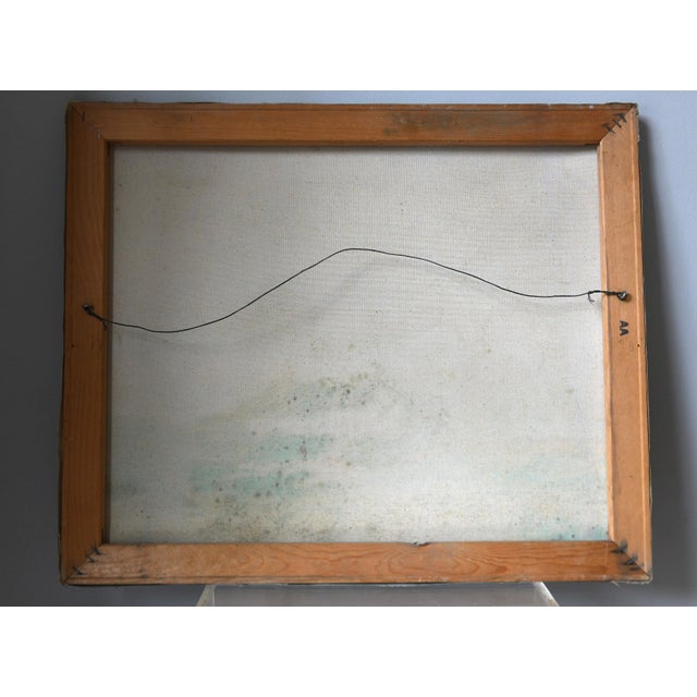 1950s Countryside Pastoral Landscape Painting For Sale - Image 4 of 5