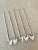 Metal French Sterling Tea Spoons With Heart Shape - Set of 4 For Sale - Image 7 of 11