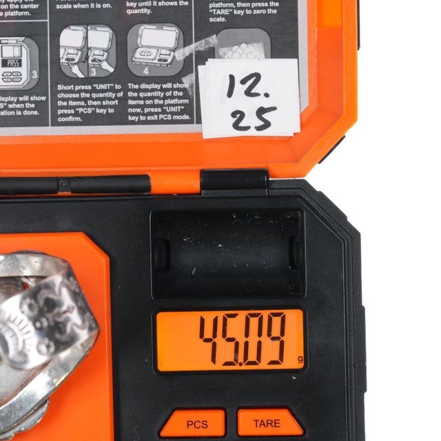 6.25" 40's-50's Fred Harvey style sterling/jasper cuff bracelet For Sale - Image 10 of 10