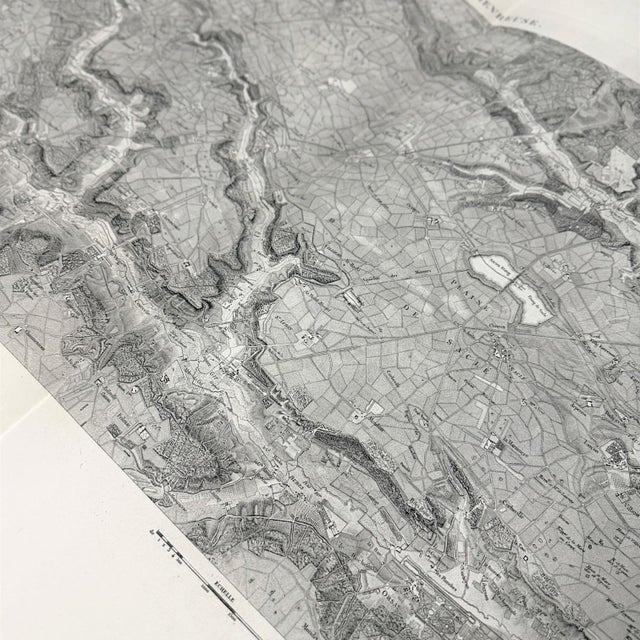 White Oversized Antique Louis XVI 1807 Map of Imperial Hunts of Versailles For Sale - Image 8 of 10