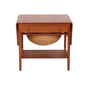 AT33 Sewing Table by Hans J. Wegner for Andreas Tuck, Denmark