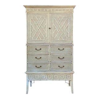 Vintage Coastal Lane Excursions Armoire For Sale