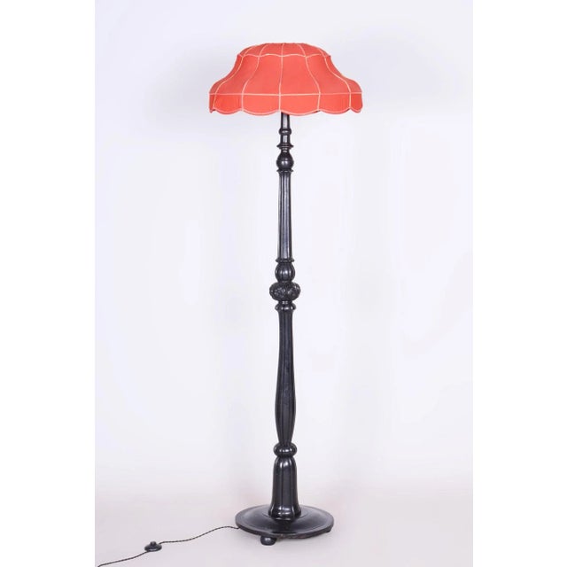 Art Deco Floor Lamp in Beech, 1920s For Sale - Image 11 of 11