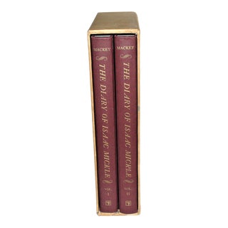 1970s A Gentleman of Much Promise "The Diary of Isaac Mickle" by Philip English Mackey, 2 Volumes in Slip Case For Sale