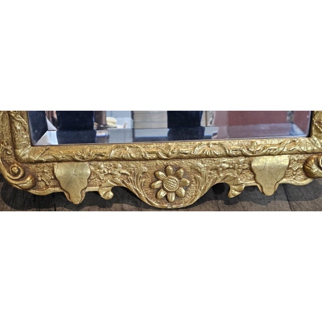 Wood Late 20th Century Friedman Brothers Double Eagle Colonial Williamsburg Gold Gilt Mirror Cw Lg 6 For Sale - Image 7 of 11