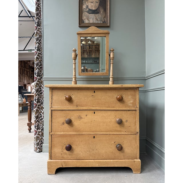English-Style Dressing Table in Pine, 1890s For Sale - Image 9 of 15