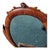 Wood Antique 19th Century American Burl Wood Mahogany Swivel Shaving/Vanity Mirror For Sale - Image 7 of 11