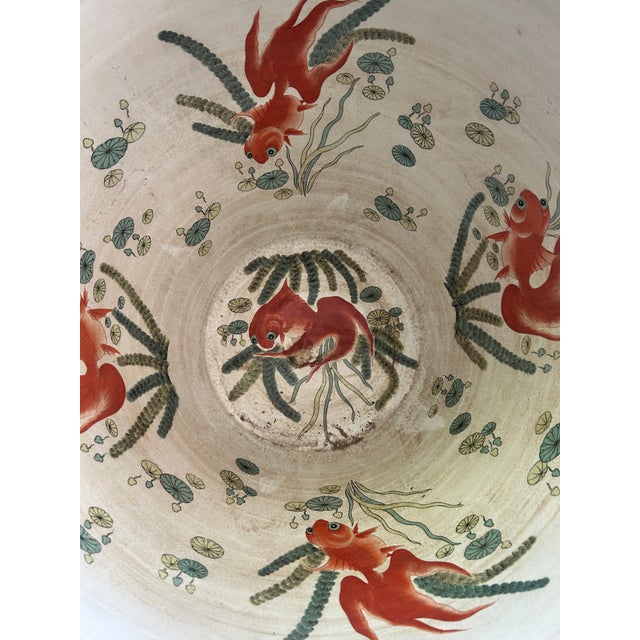 Rose Antique Monumental Chinese Rose Medallion Palace Fish Bowl For Sale - Image 8 of 12