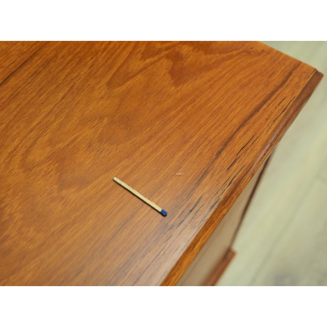 Orange Danish Teak Chest of Drawers, 1960s For Sale - Image 8 of 9