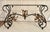1960s Italian Style Wrought Iron & Gilt Leaf Glass Console Table For Sale - Image 14 of 15