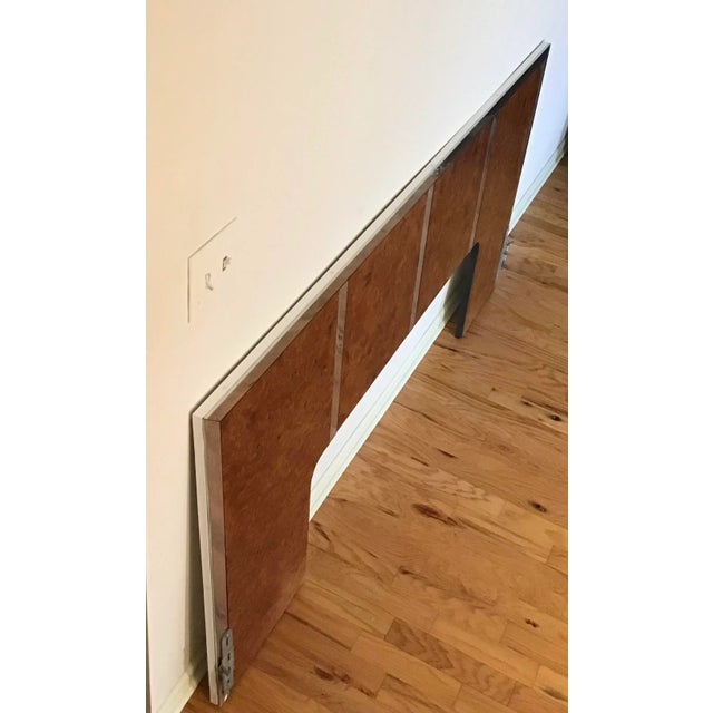 Milo Baughman Vintage Milo Baughman Style Mid Century Modern King Headboard For Sale - Image 4 of 12