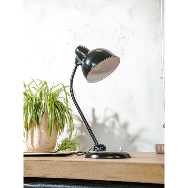 Black Vintage Bauhaus Desk Lamps by Christian Dell for Kaiser Leuchten, 1940s, Set of 2 For Sale - Image 8 of 15