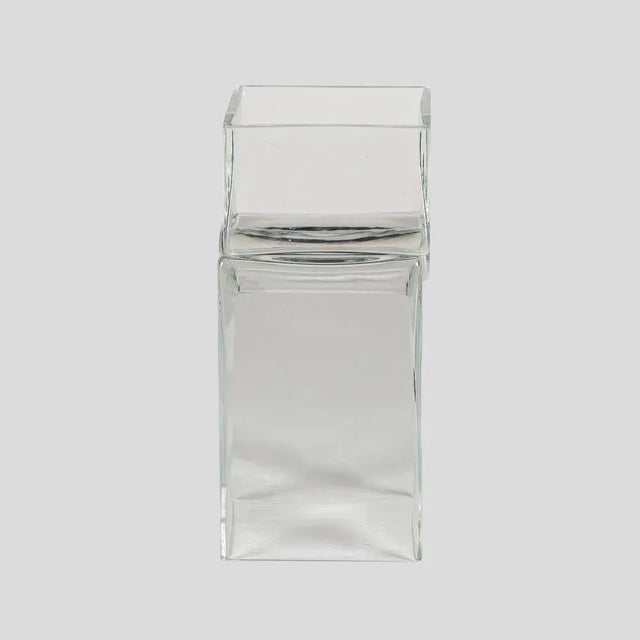 Clear Glass Composition Vase by Alfredo Barbini, 1960s For Sale - Image 4 of 6