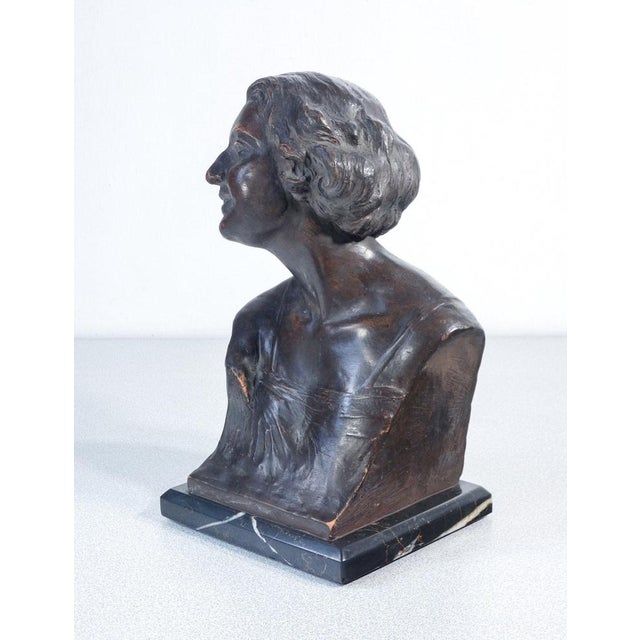 Terracotta Bust of Young Woman For Sale - Image 17 of 18