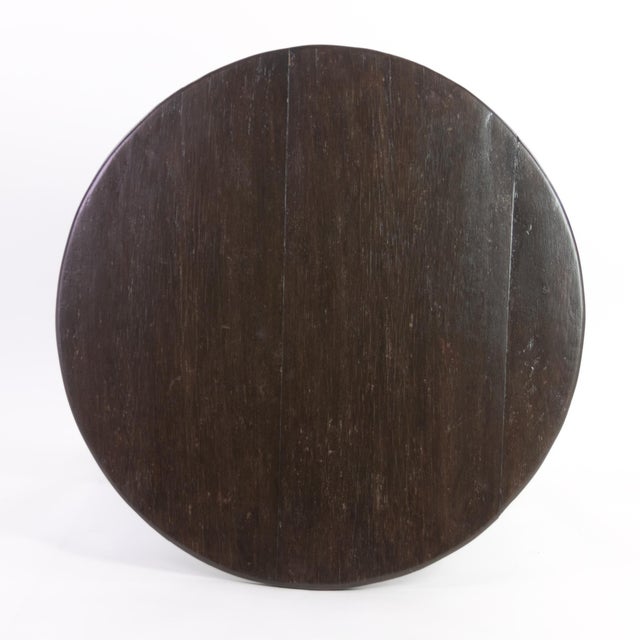 English Mid 19th Century English Rustic Painted Cricket Table with Triangular Lower Shelf For Sale - Image 3 of 6