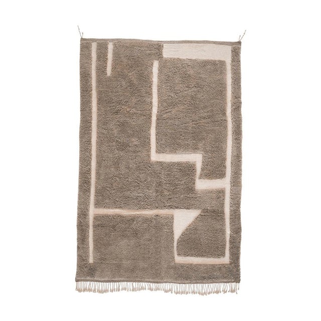 Hand-Knotted Wool Rug by Azele Studio For Sale - Image 9 of 9
