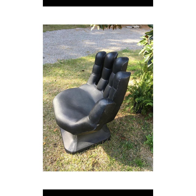 MidCentury Modern Molded HandShape Chair Chairish