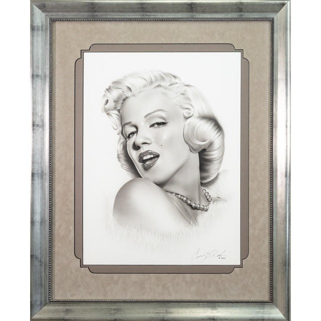 Marilyn Monroe Contemporary Photo Realism Mixed-Media on Canvas Signed 2002 For Sale - Image 4 of 8