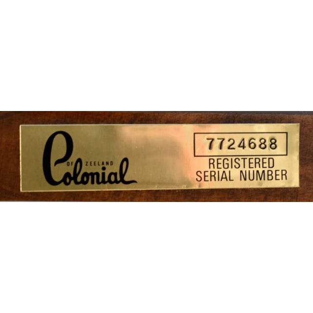 Vintage Colonial of Zeeland Traditional Style Mahogany Grandfathers Clock For Sale - Image 10 of 12