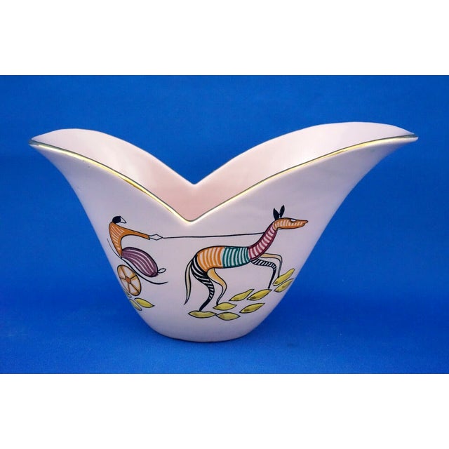 1920s 20th Century Art Deco Ceramic Vase by Serafino Volpi for Grazia Deruta, Italy, 1920s For Sale - Image 5 of 18