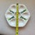 White Vintage Hand Painted Oyster Plate For Sale - Image 8 of 10