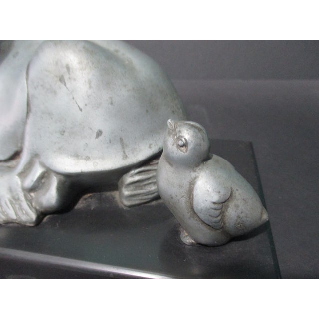 Art Deco Pewter Sculpture Circa 30s For Sale - Image 10 of 11