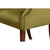 Sloped Arm Green Velvet Dining Chair in Olive, Host Chair For Sale - Image 9 of 11