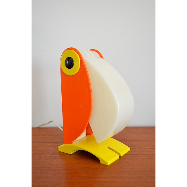 Plastic Toucan Table Lamp by Ferrari for OTF Verona, 1960s For Sale - Image 7 of 16