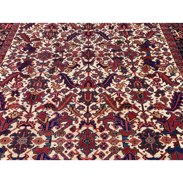 Textile Vintage Heriz Rug in Wool, 1920s For Sale - Image 7 of 18