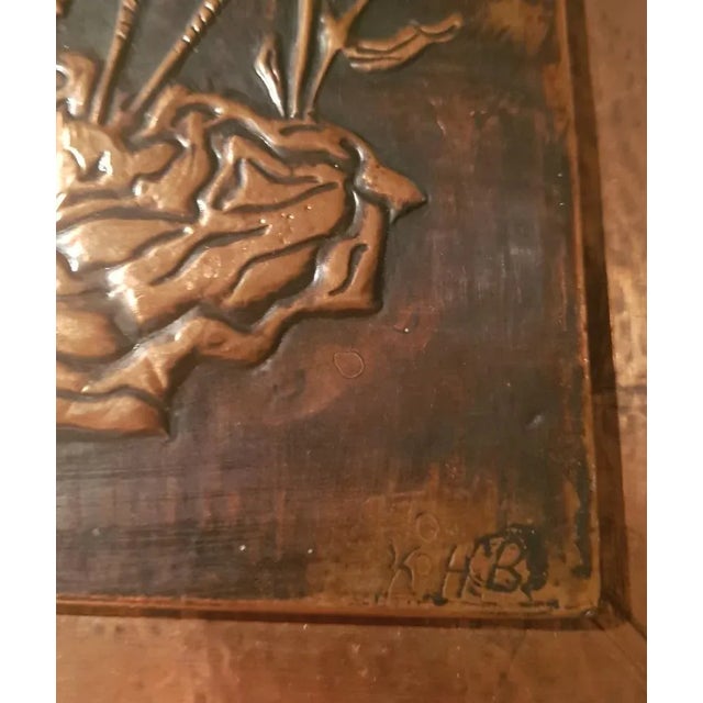 Vintage Copper Decorative Wall Panel, 1960s For Sale - Image 4 of 5